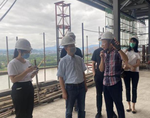 尊龍凱時集團(tuán)領(lǐng)導(dǎo)赴錦江嘉州賓館視察施工 改造項目